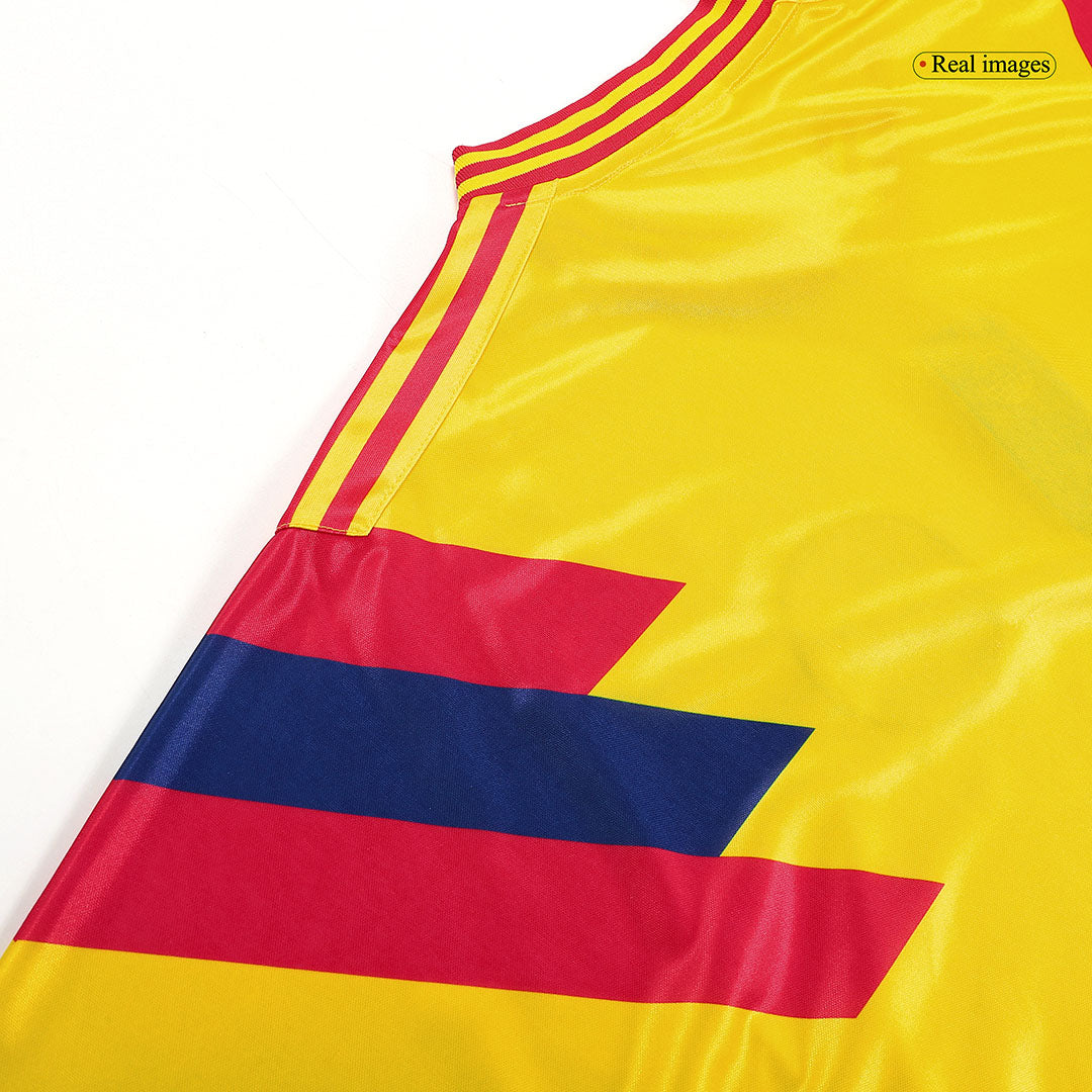 Colombia 1990 Home Retro Football Jersey