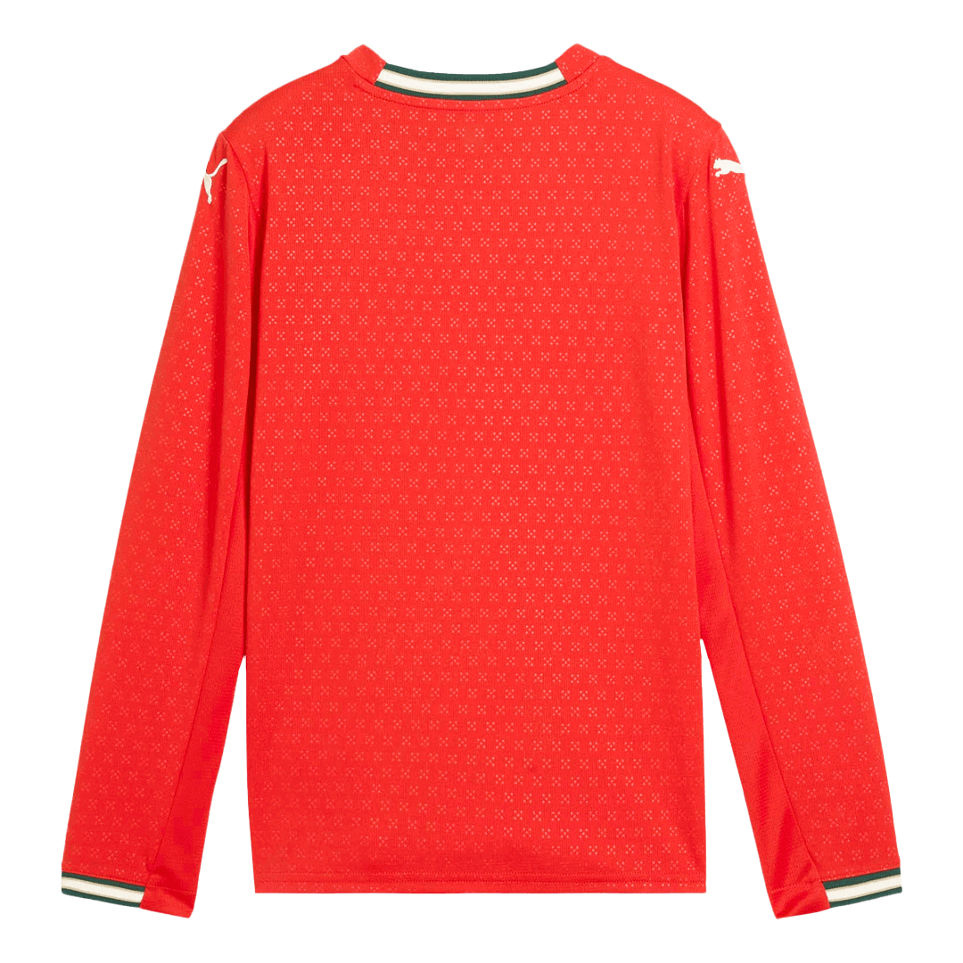 Portugal Home Long Sleeve Football Jersey 2025 Red