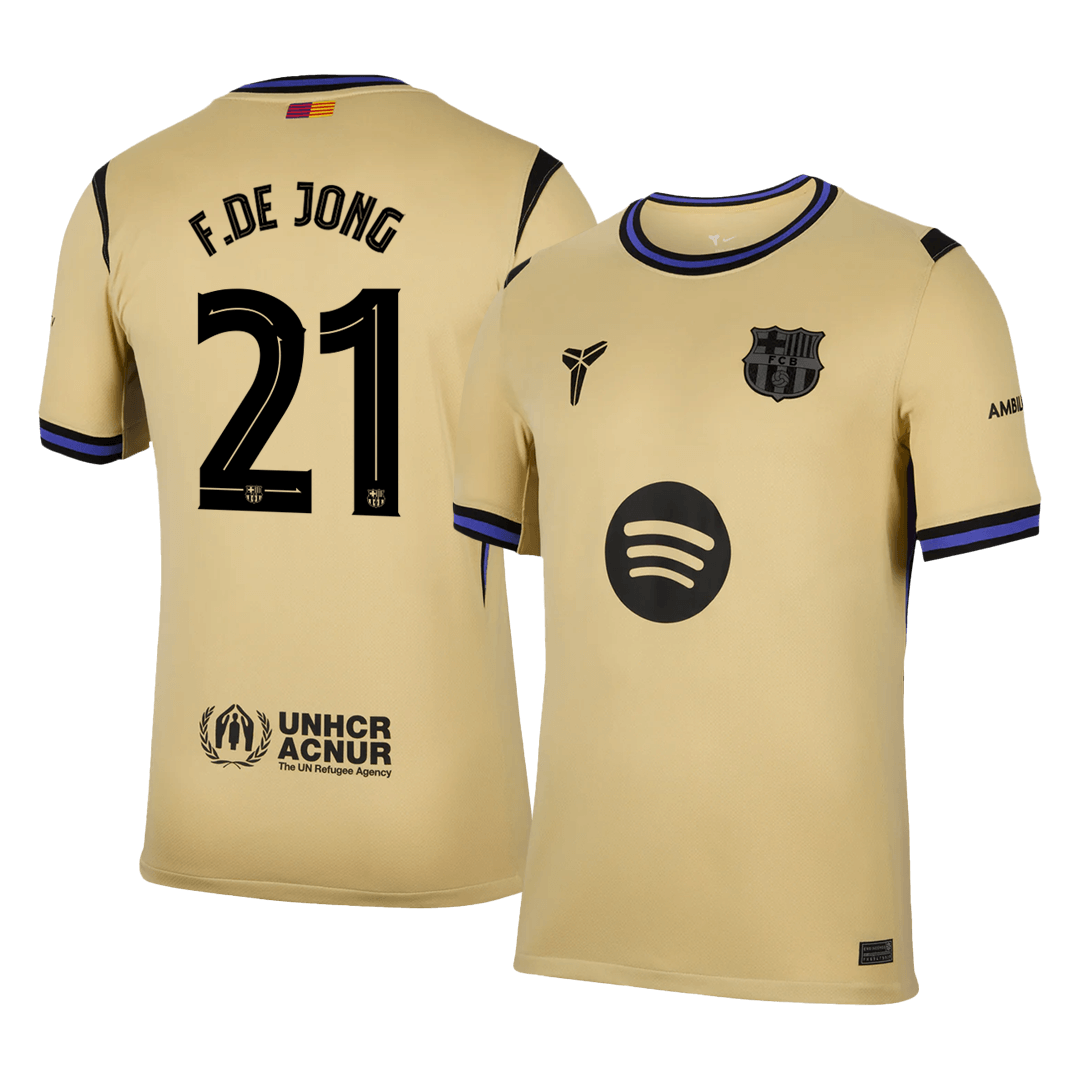 F.DE JONG #21 Barcelona Away Soccer Jersey 2025/26 - UCL