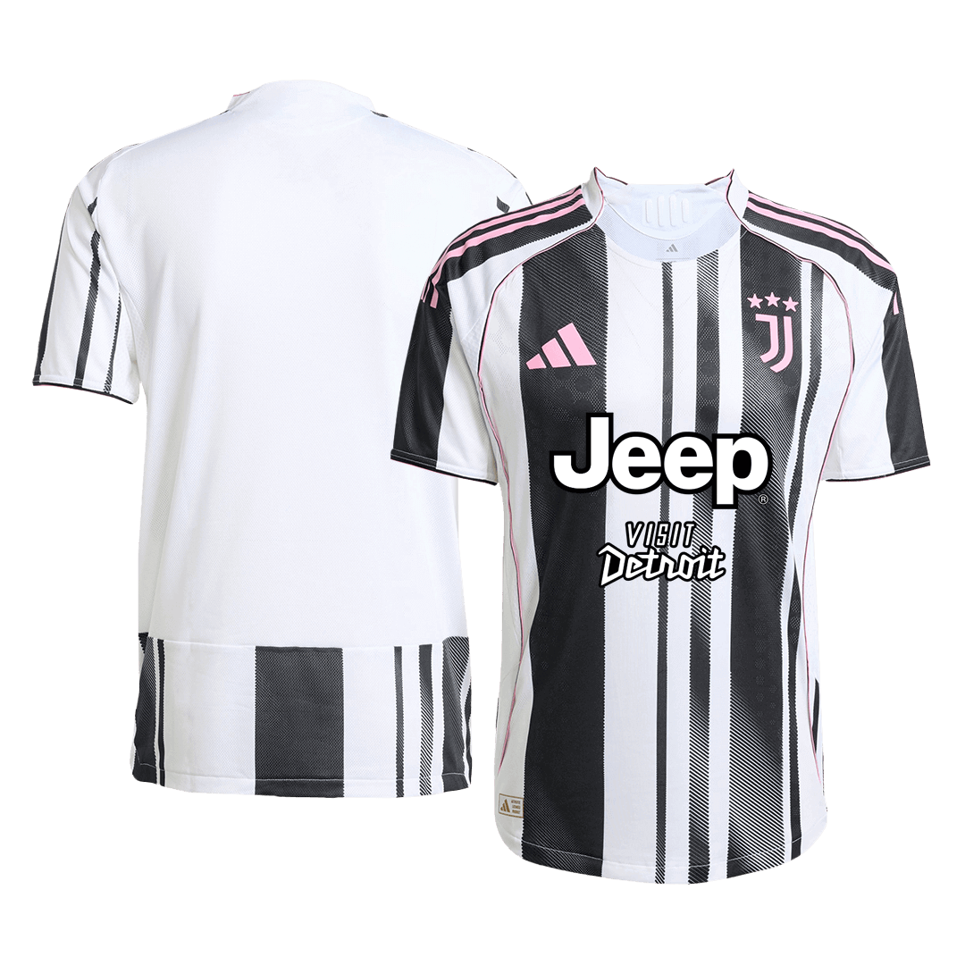 Juventus Player Version Home Soccer Jersey 2025/26 Black&White-Jeep Sponsor