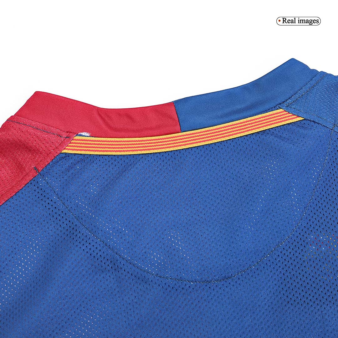Barcelona 2008/09 Home Long Sleeve Retro Soccer Jersey - UCL Final