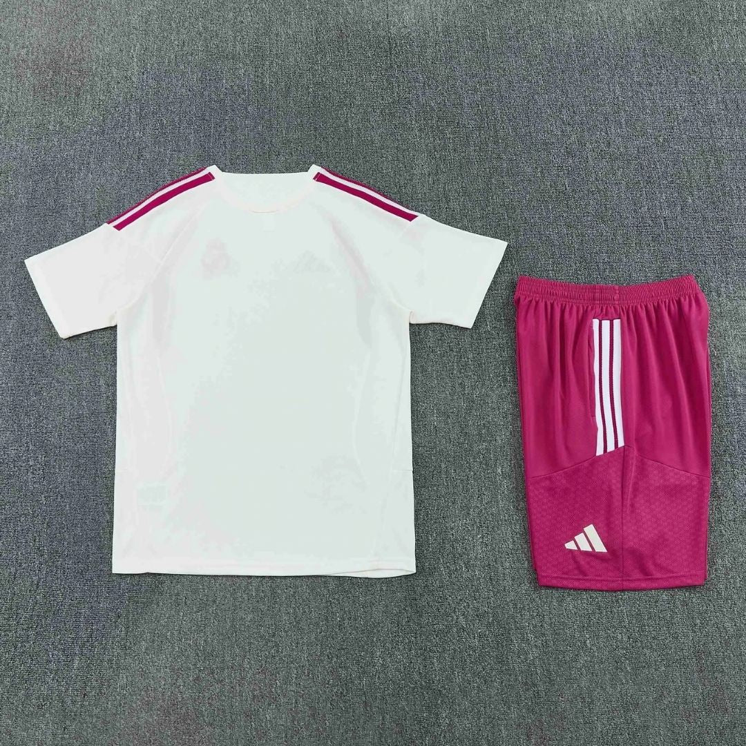 Real Madrid Training Soccer Kit - Jersey + Shorts 2026/27 Beige