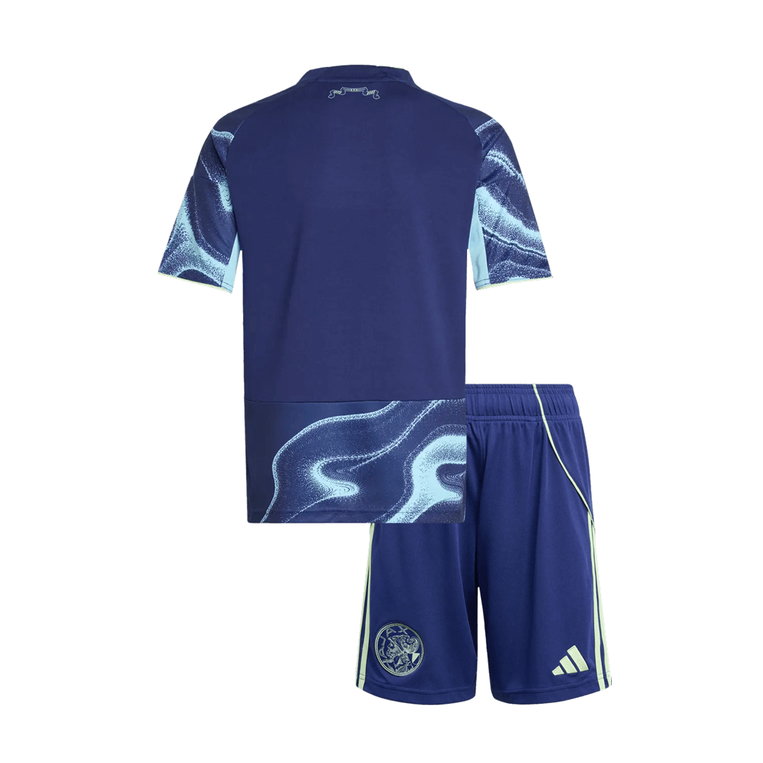 Equipación visitante infantil del Ajax - Camiseta + Pantalón corto 2025/26