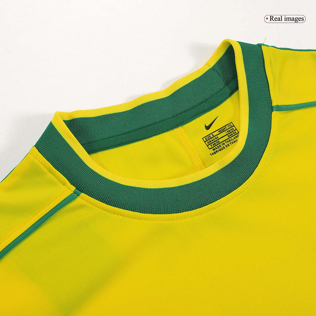 RONALDO #9 Retro 1998 Brazil Home Football Jersey - World Cup