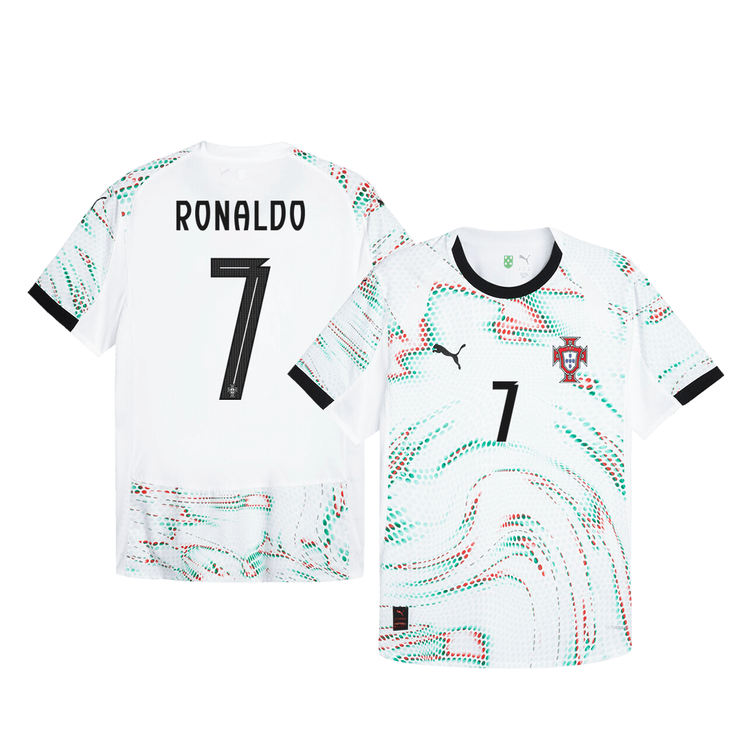 RONALDO #7 Portugal Away Player Version Football Jersey 2025 White