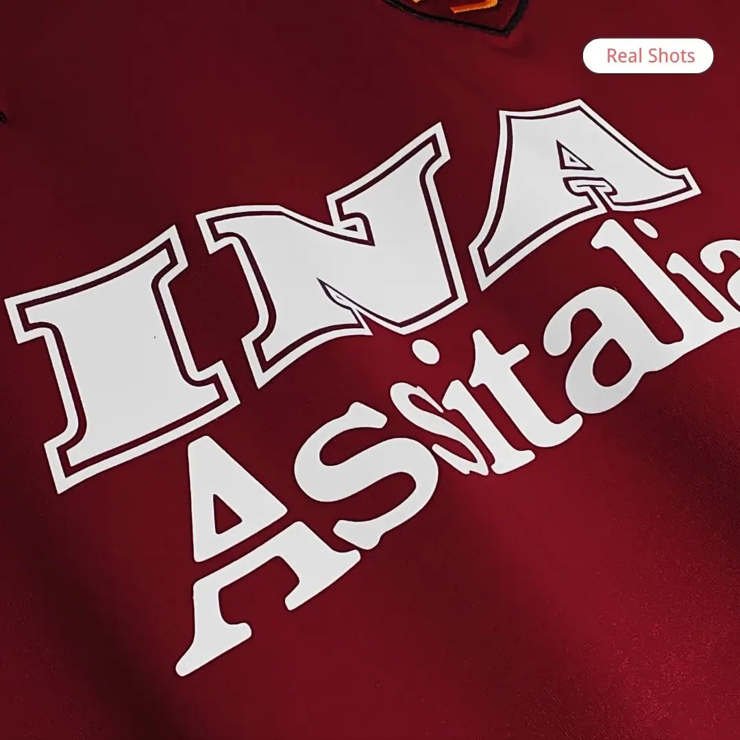 Roma 2000/01 Home Retro Soccer Long Sleeve Jersey
