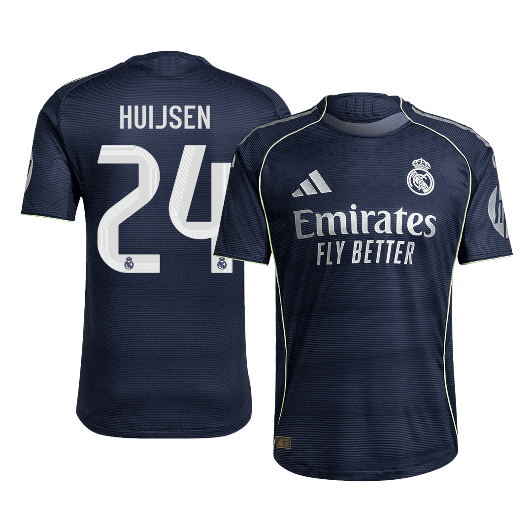 HUIJSEN #24 Real Madrid Away Player Version Soccer Jersey 2025/26