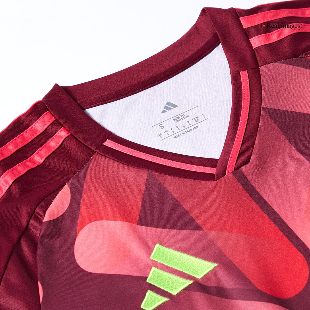 Germany Men's Away Football Jersey 2025 Red - Women's Euro