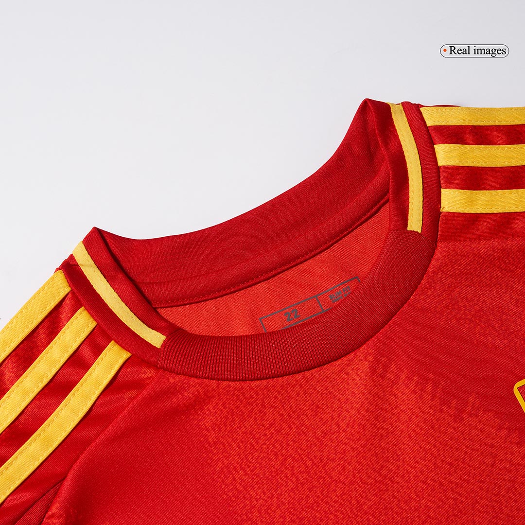Spain Kid's Home Football Jersey Kit (Jersey+Shorts+Socks) Euro 2024