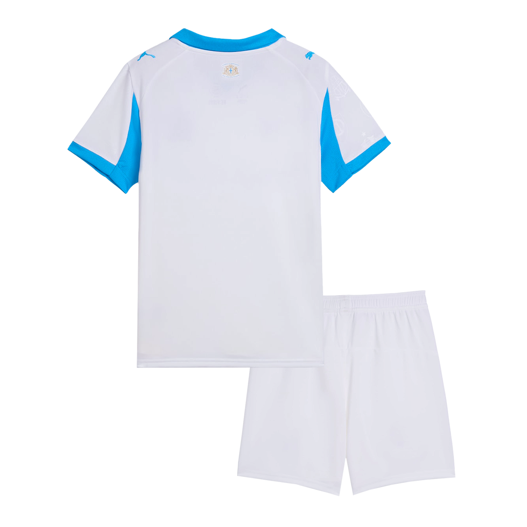 Equipación infantil del Marsella para la temporada 2025/26 (camiseta + pantalón corto)
