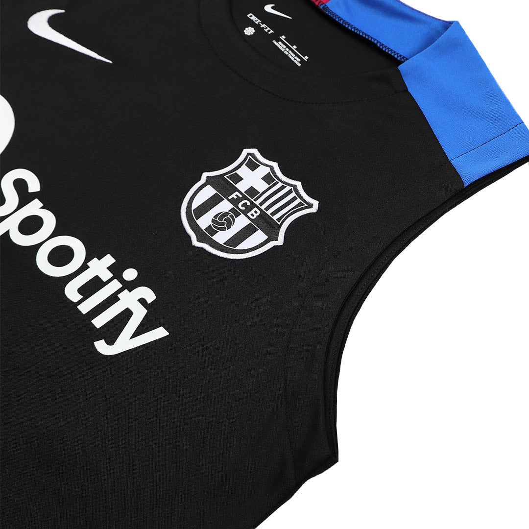 Barcelona Pre-Match Soccer Jersey Vest Kit (Jersey+Shorts) 2024/25