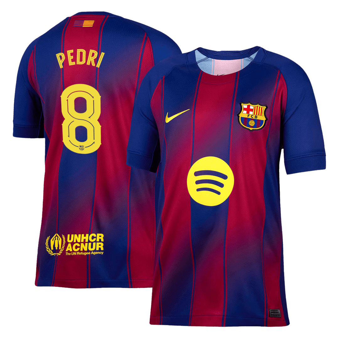 PEDRI #8 Barcelona Home Soccer Jersey 2025/26 - UCL