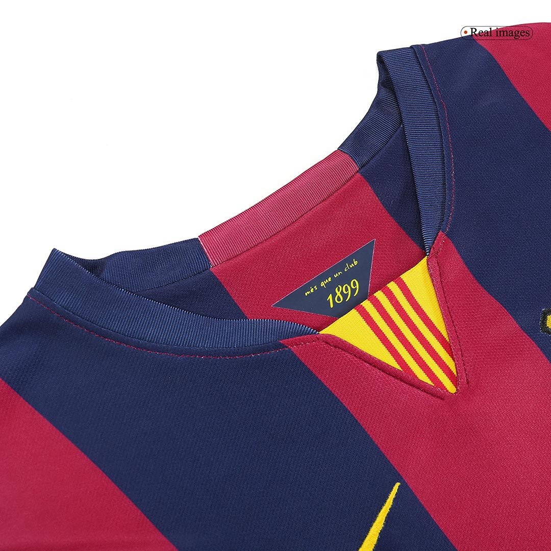 Camiseta de fútbol local retro del Barcelona 2014/15