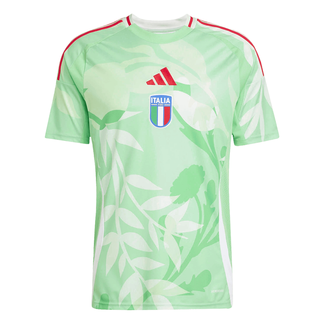 Italy Men's Away Football Jersey 2025 Green - Women's Euro