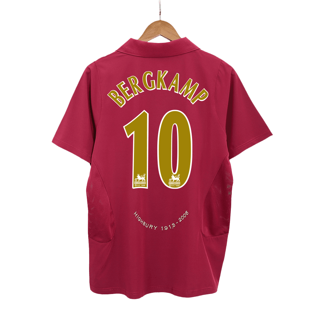 BERGKAMP #10 Arsenal 2005/06 Home Retro Soccer Jersey