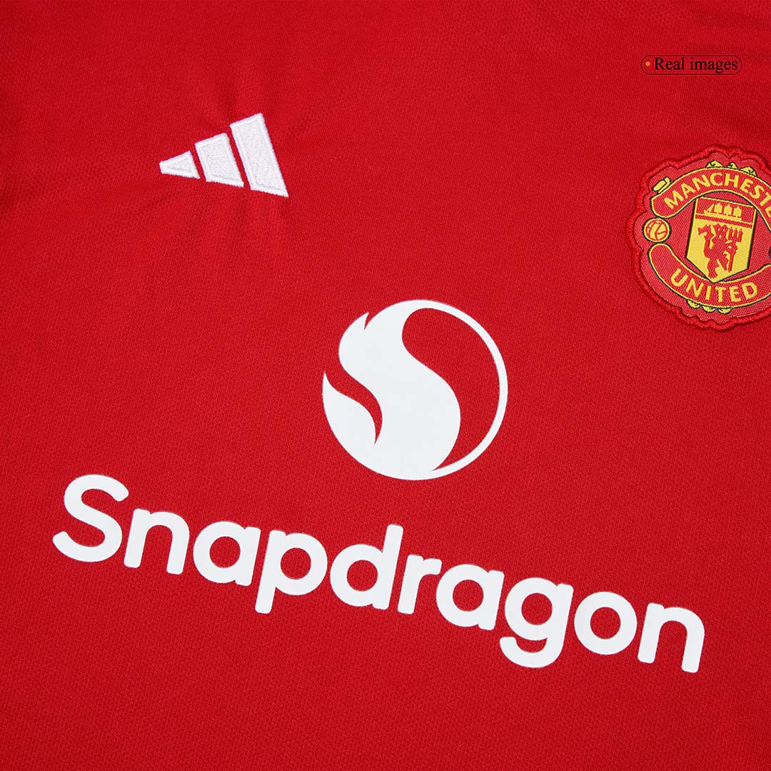 Manchester United Kid's Home Jersey 2025/26 Kit - Jersey+Shorts