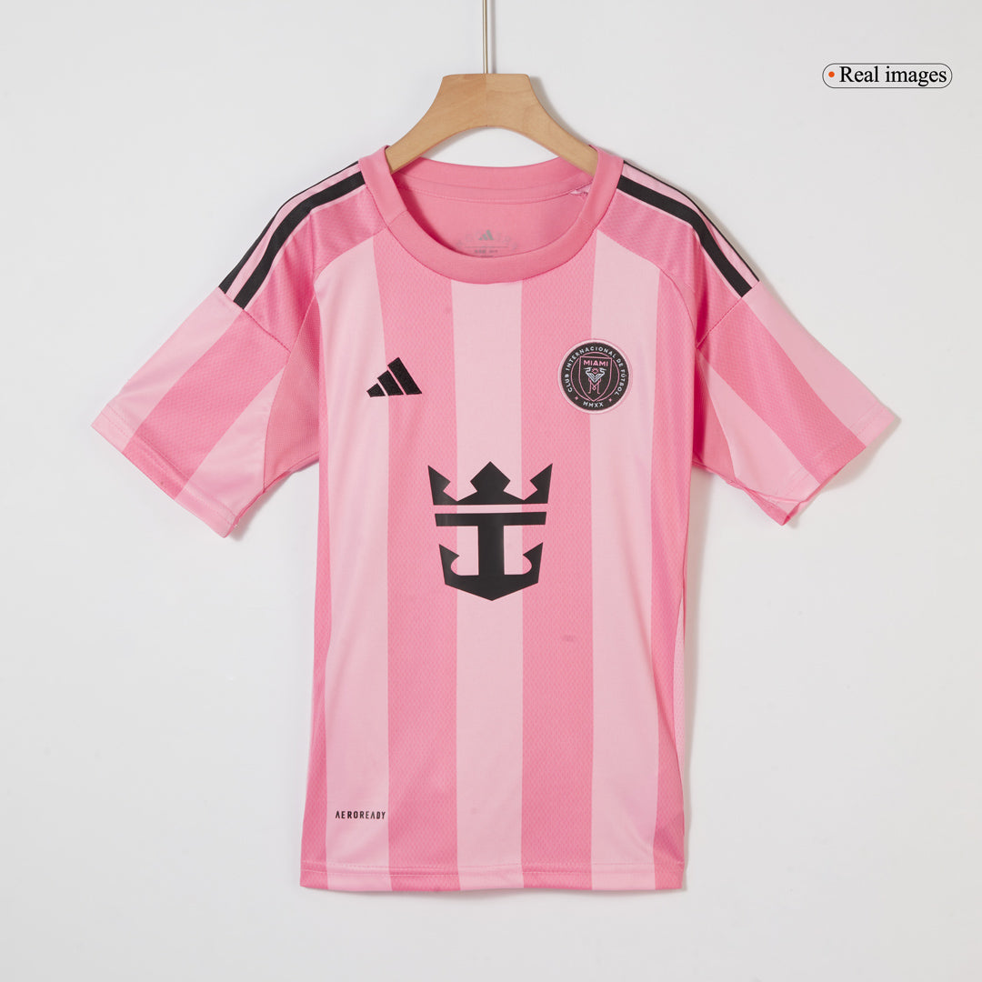 Inter Miami CF Kid's Home Soccer Jersey Kit (Jersey+Shorts) 2025 Pink