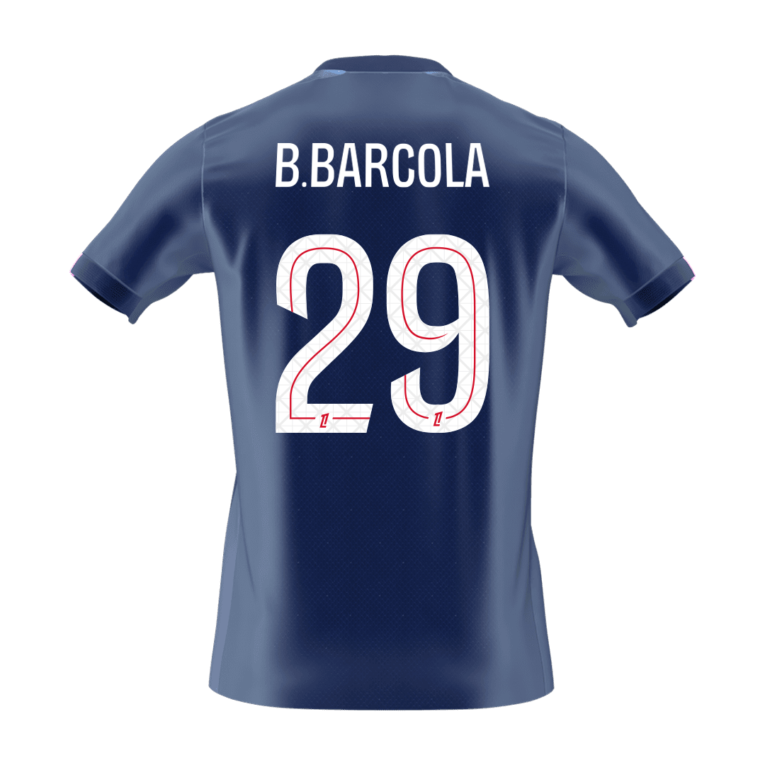 B.BARCOLA #29 PSG Home Soccer Jersey 2025/26
