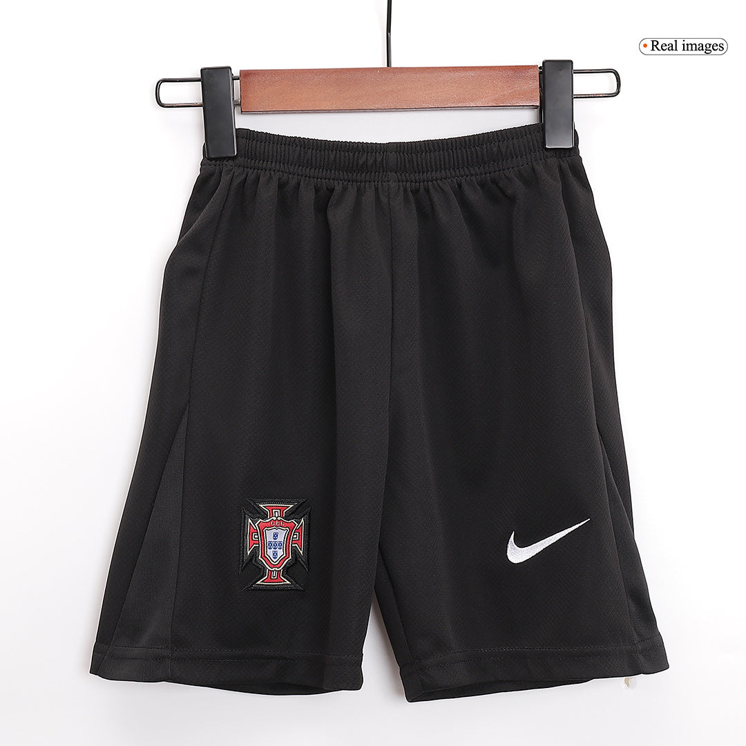 Portugal Kid's Away Football Jersey Kit (Jersey+Shorts+Socks) Euro 2024
