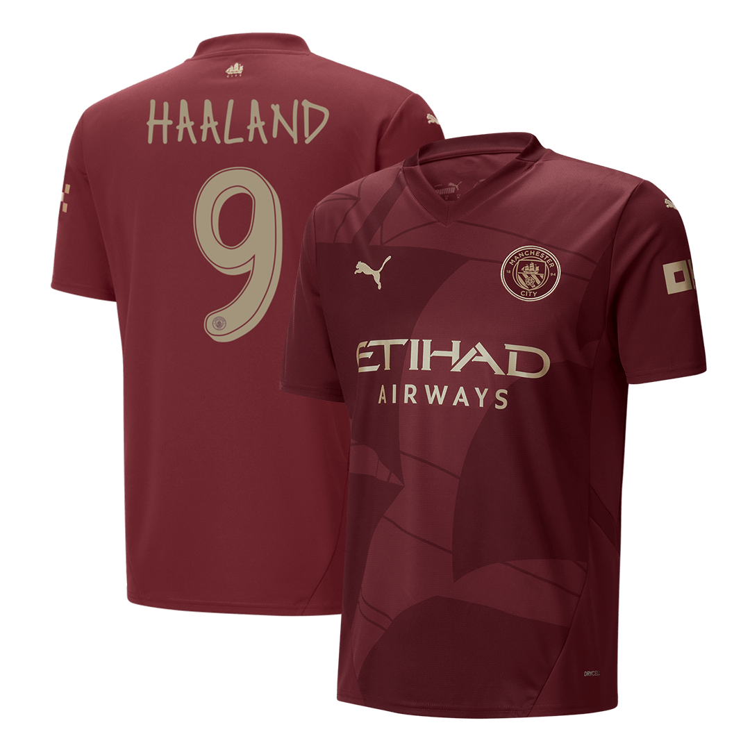 HAALAND #9 Manchester City Third Away Soccer Jersey 2024/25 - UCL