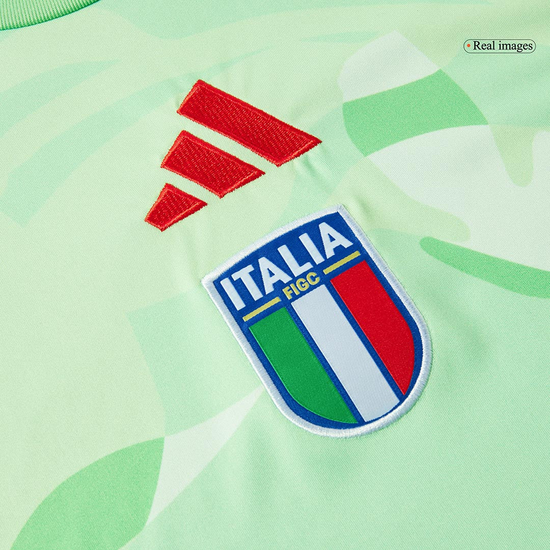 Italy Men's Away Football Jersey 2025 Green - Women's Euro