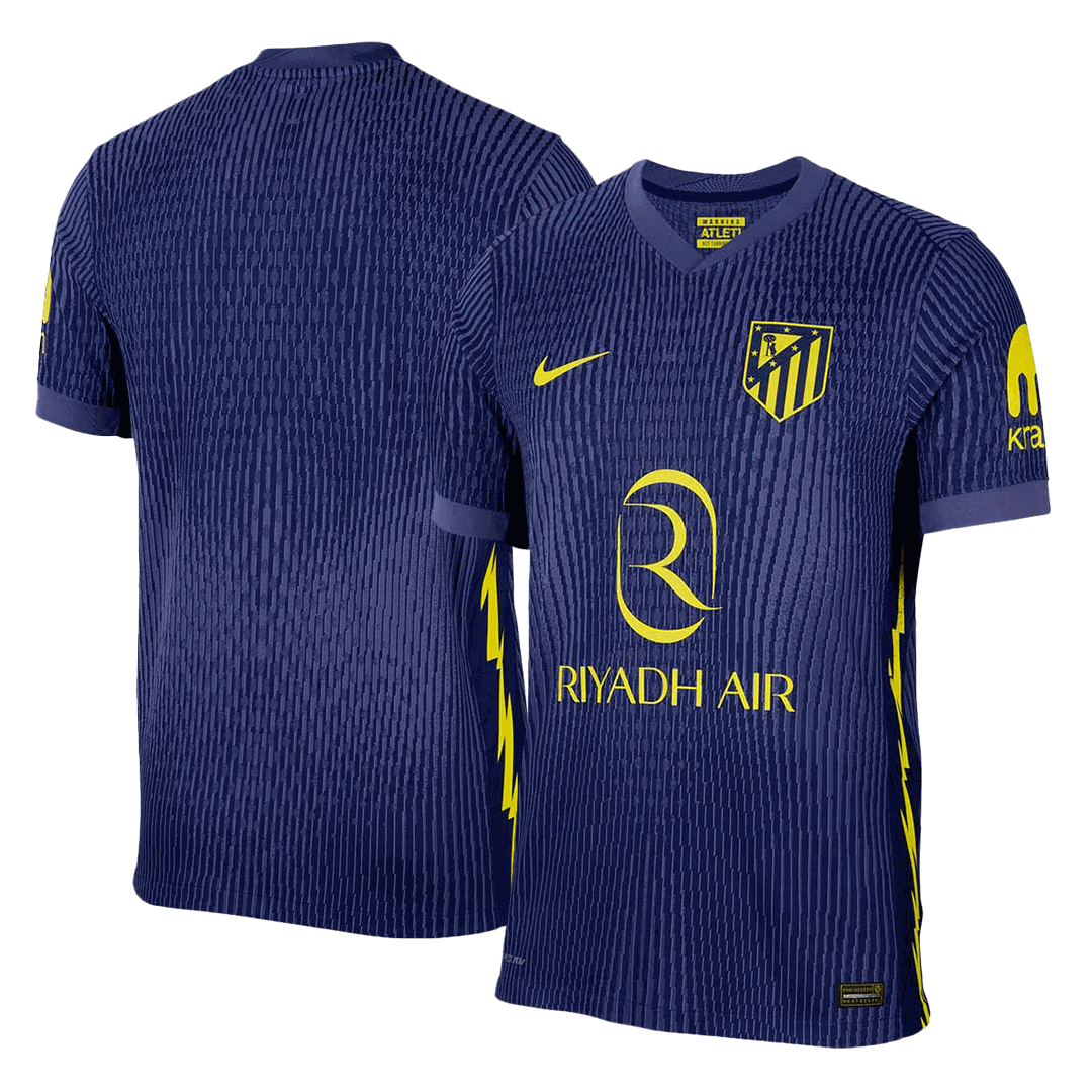 Camiseta de fútbol del Atlético de Madrid, versión visitante, temporada 2025/26