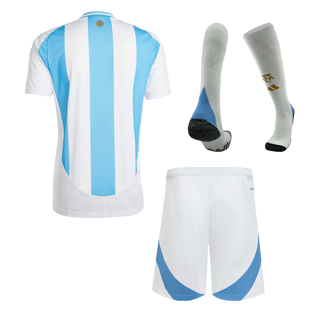 Argentina Home Football Jersey Kit (Jersey+Shorts+Socks) 2024