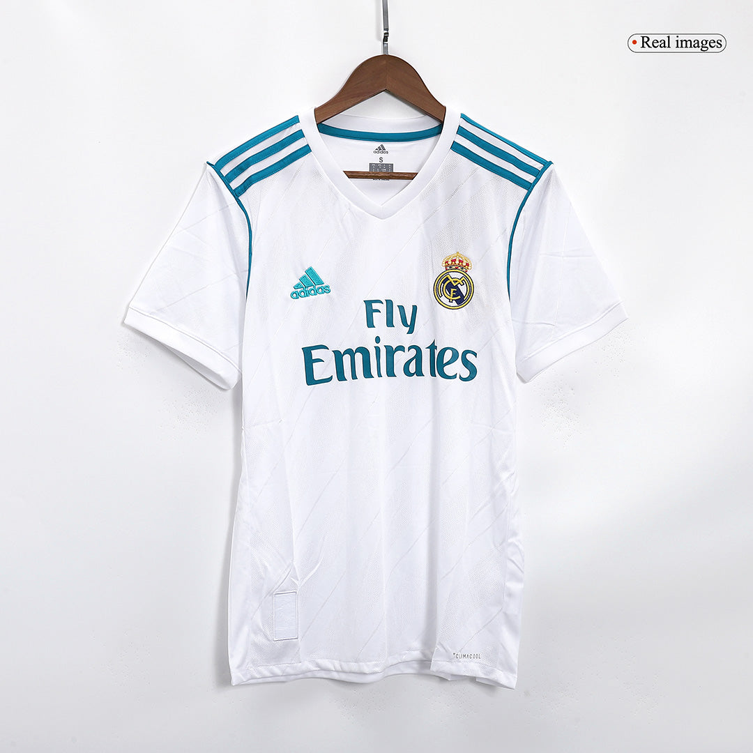 SERGIO RAMOS #4 Retro 2017/18 Real Madrid Home Soccer Jersey