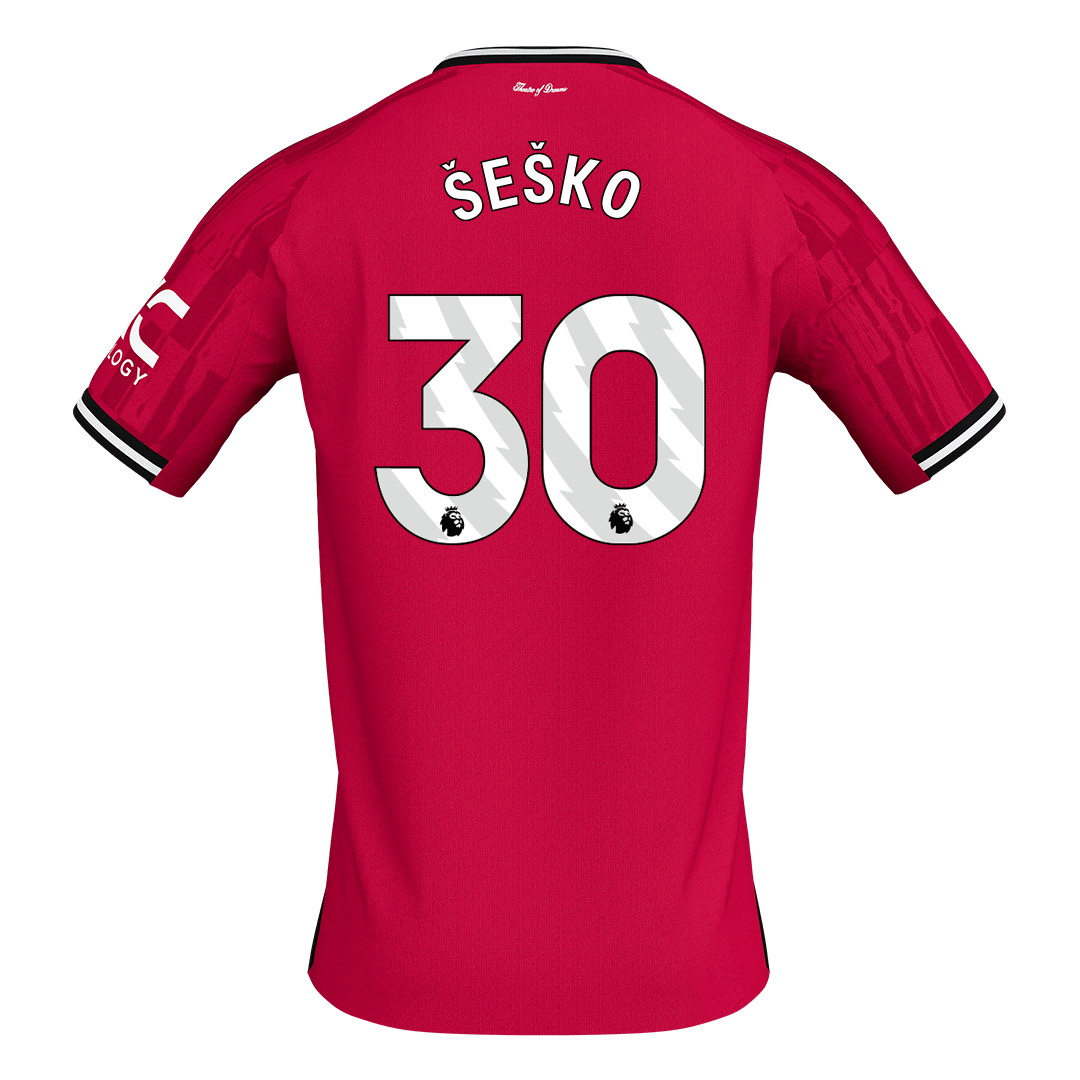 ŠEŠKO #30 Manchester United Home Jersey 2025/26