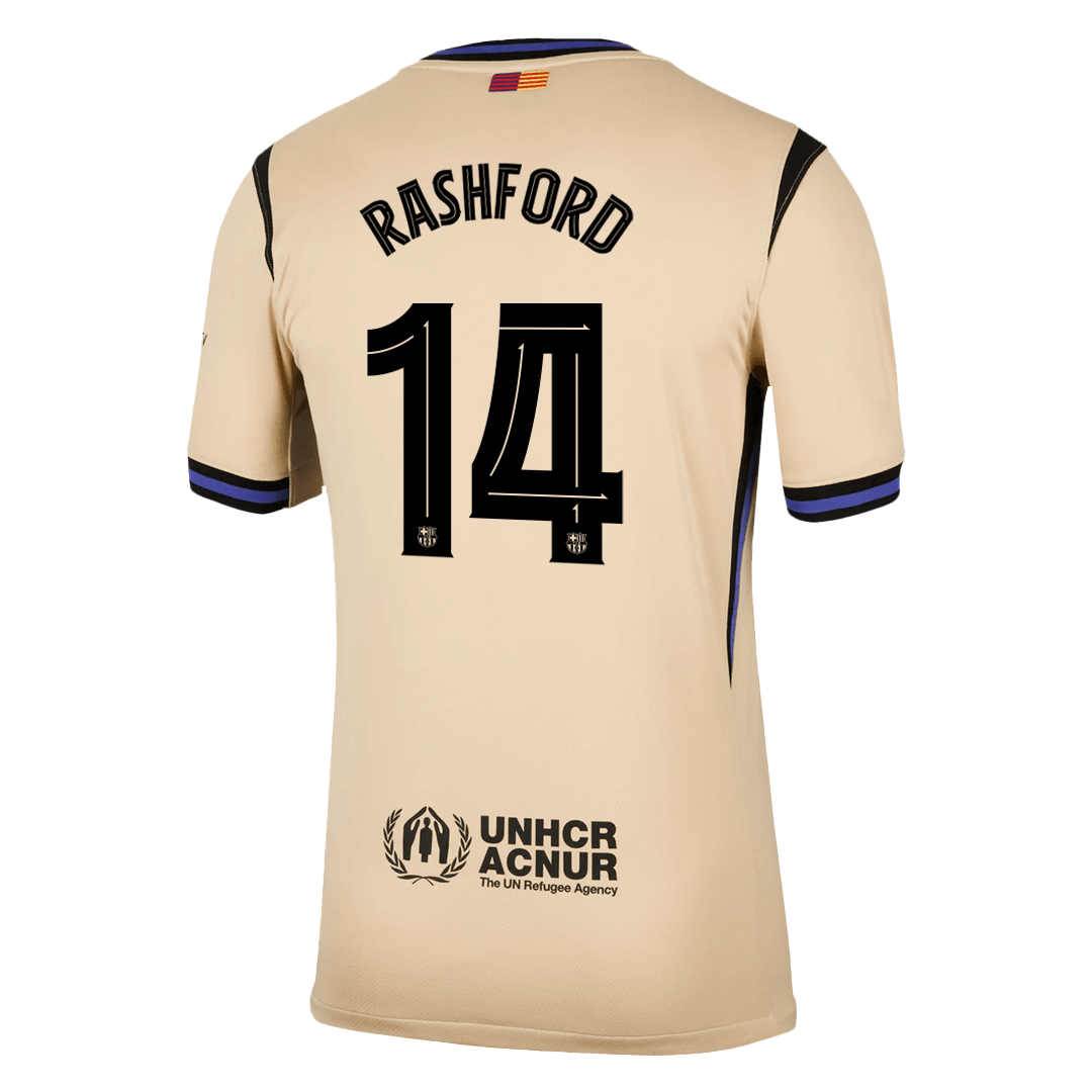 RASHFORD #14 Barcelona Away Soccer Jersey 2025/26 - UCL