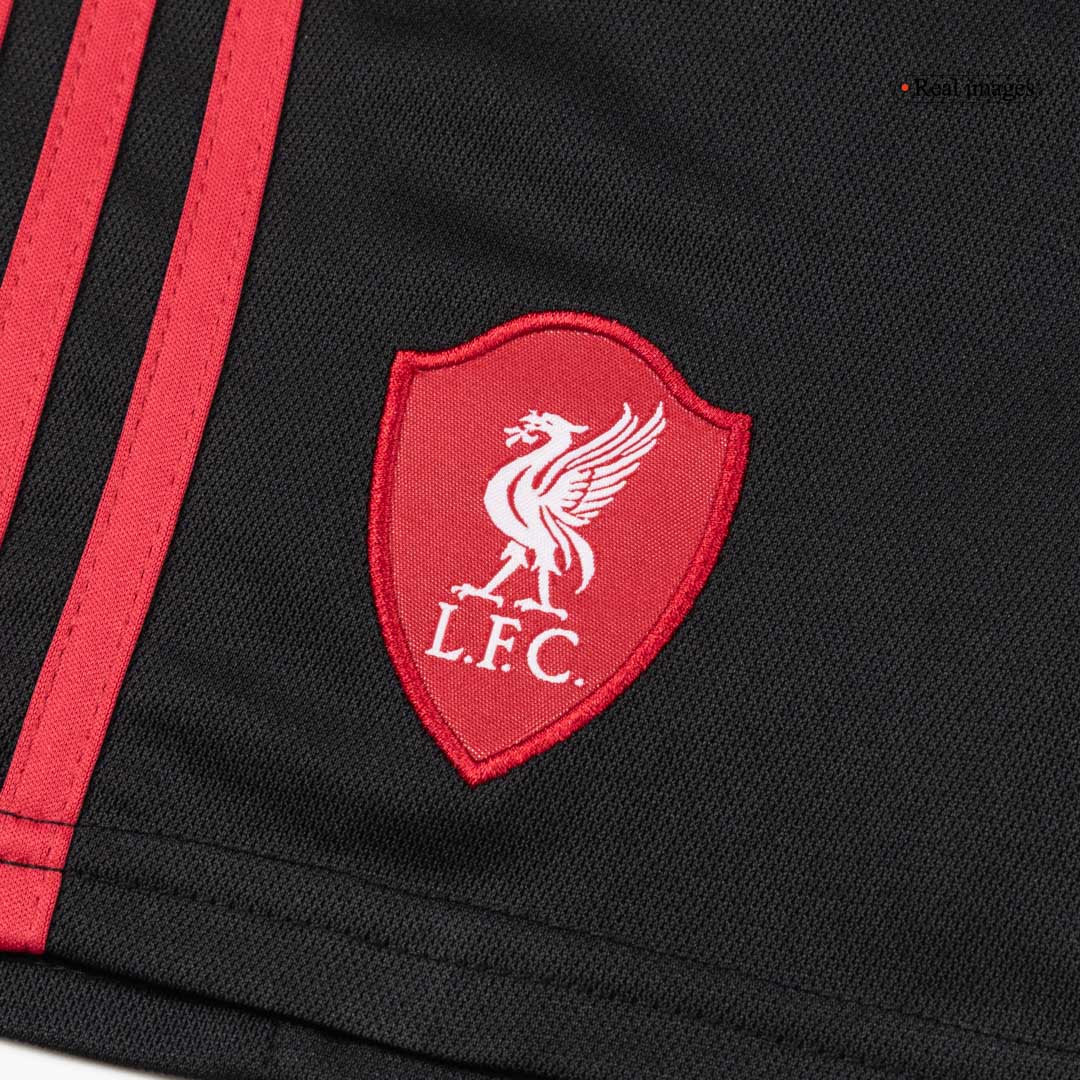 Equipación visitante infantil del Liverpool - Camiseta + Pantalón corto 2025/26