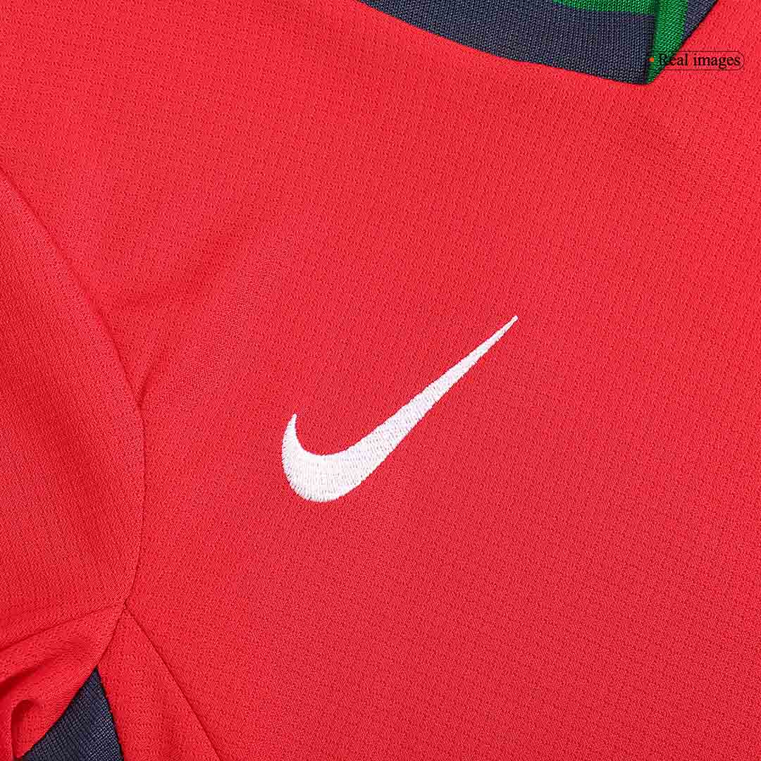 Portugal Kid's Home Football Jersey Kit (Jersey+Shorts+Socks) Euro 2024