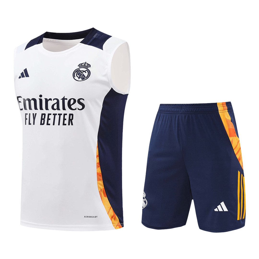 Real Madrid Pre-Match Soccer Jersey Vest Kit (Jersey+Shorts) 2024/25