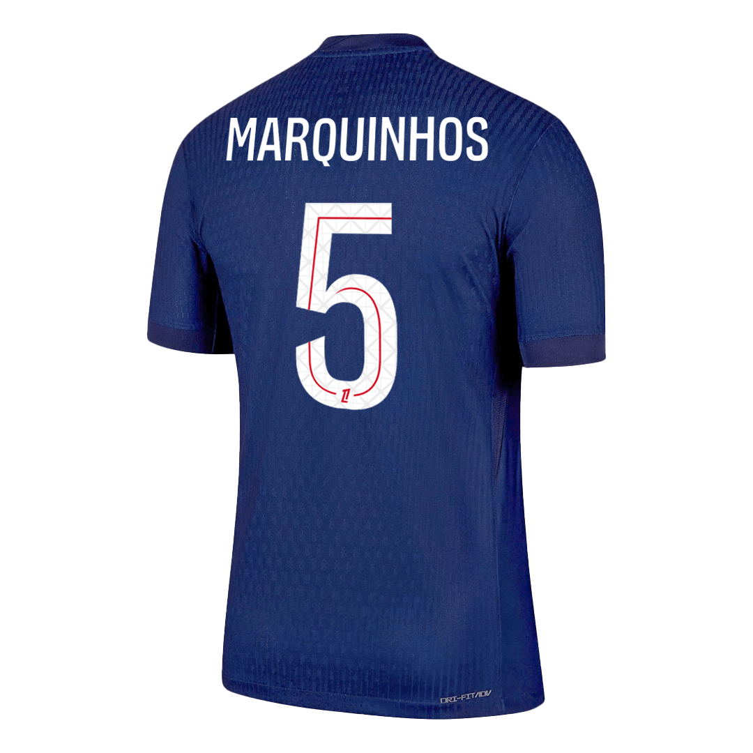 Camiseta de fútbol MARQUINHOS #5 PSG Versión Local Jugador 2025/26