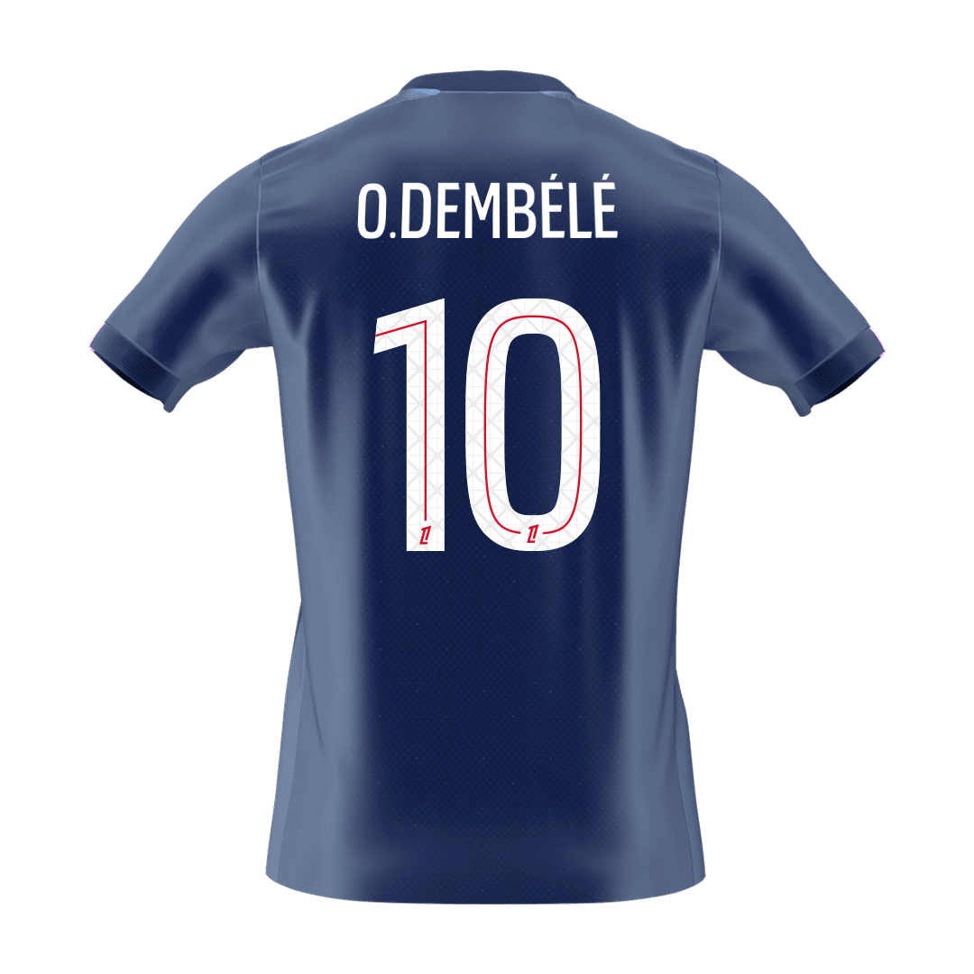 O.DEMBÉLÉ #10 PSG Home Soccer Jersey 2025/26