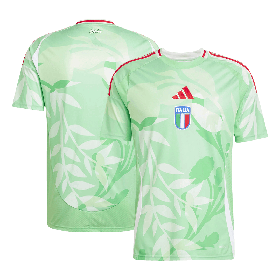 Italy Men's Away Football Jersey 2025 Green - Women's Euro