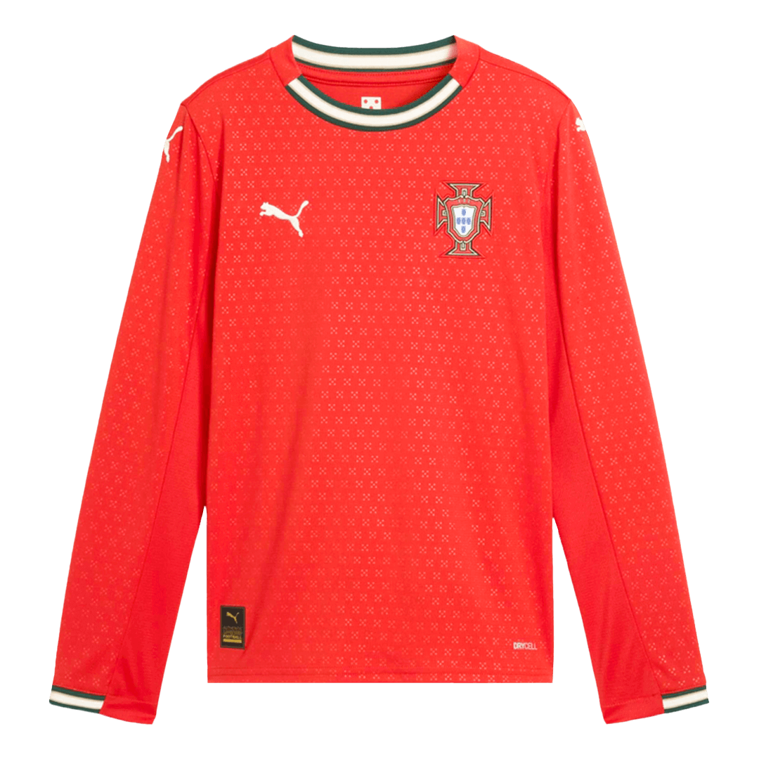 Portugal Home Long Sleeve Football Jersey 2025 Red