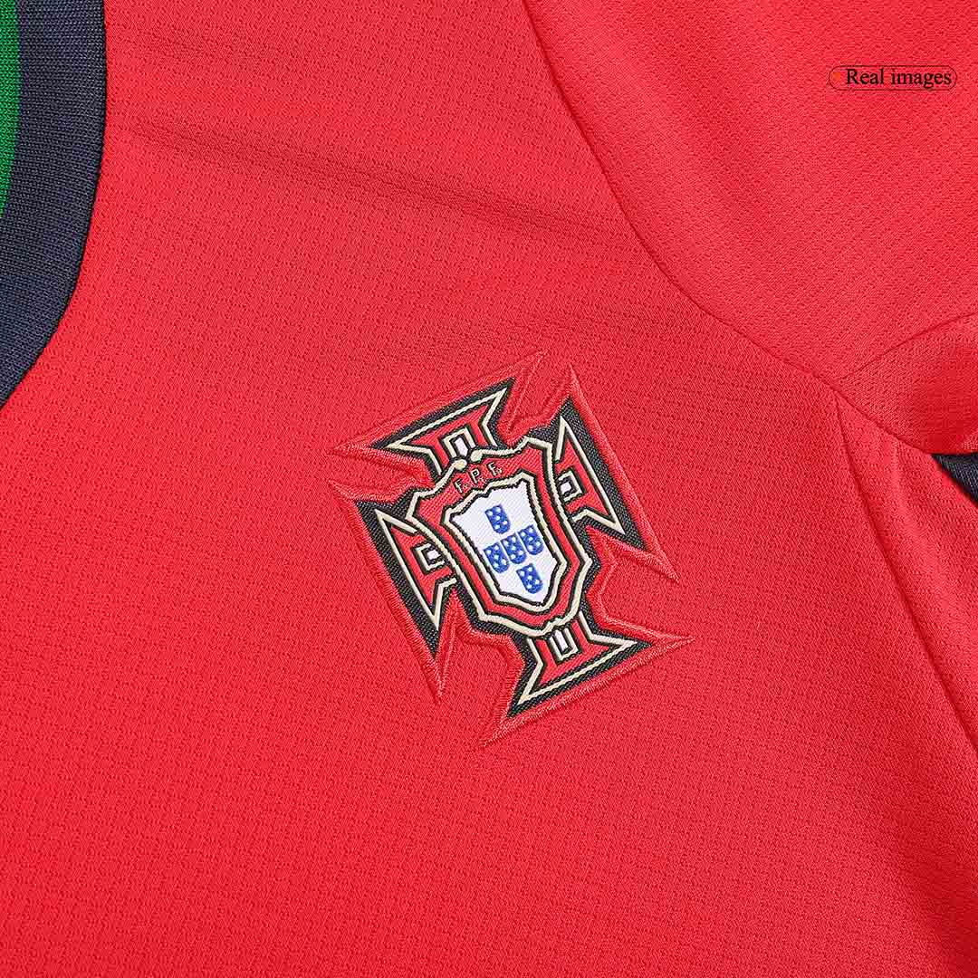 Portugal Kid's Home Football Jersey Kit (Jersey+Shorts+Socks) Euro 2024