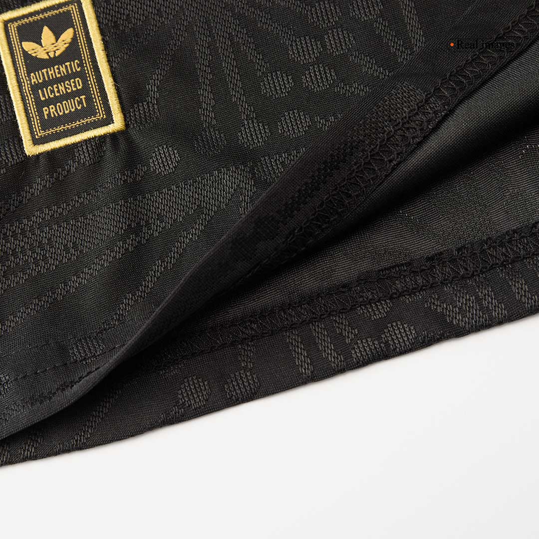 Mexico Third Away Player Version Soccer Jersey Kit (Jersey+Shorts) 2025 Black - Gold Cup