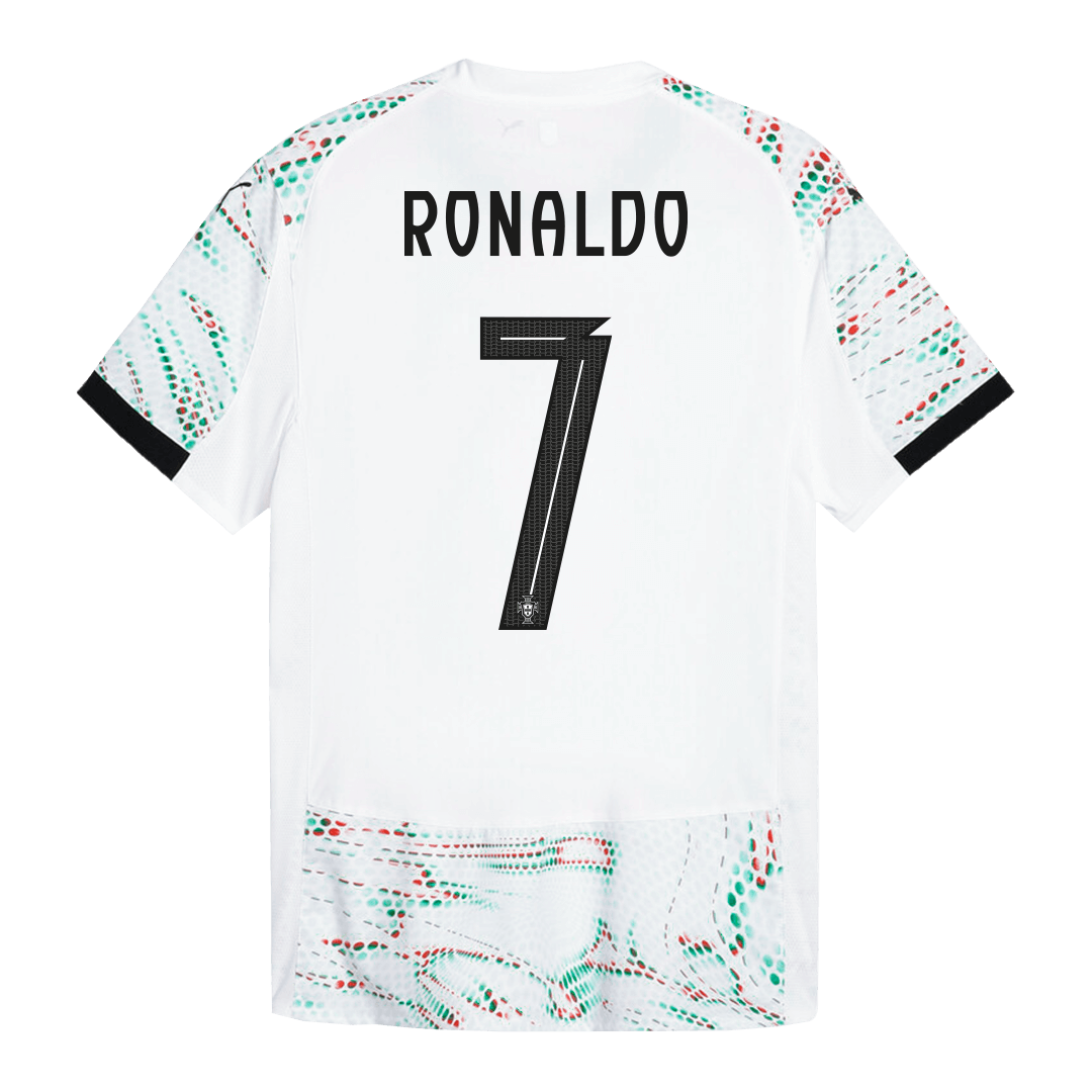 RONALDO #7 Portugal Away Player Version Football Jersey 2025 White