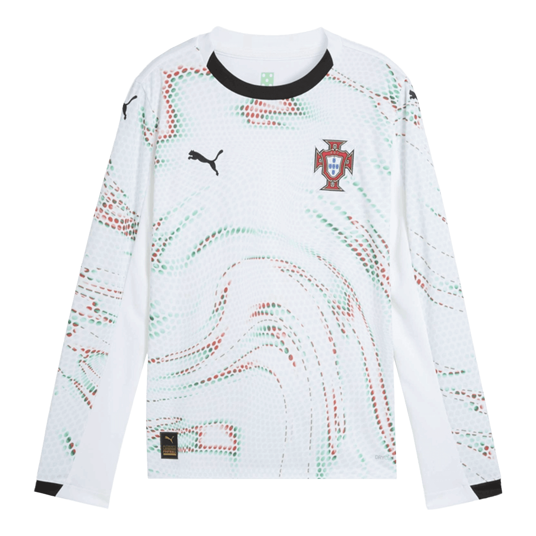 Portugal Away Long Sleeve Football Jersey 2025 White