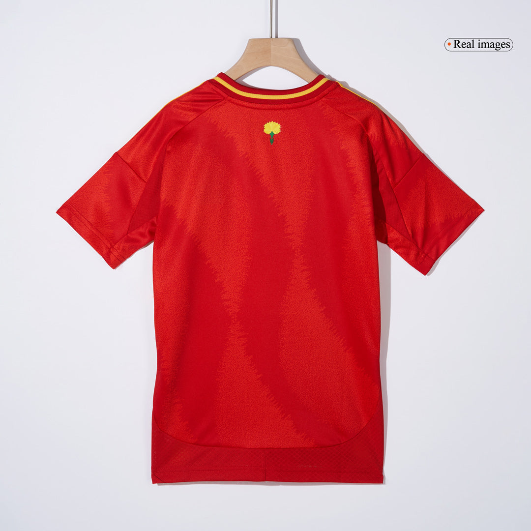 Spain Kid's Home Football Jersey Kit (Jersey+Shorts+Socks) Euro 2024