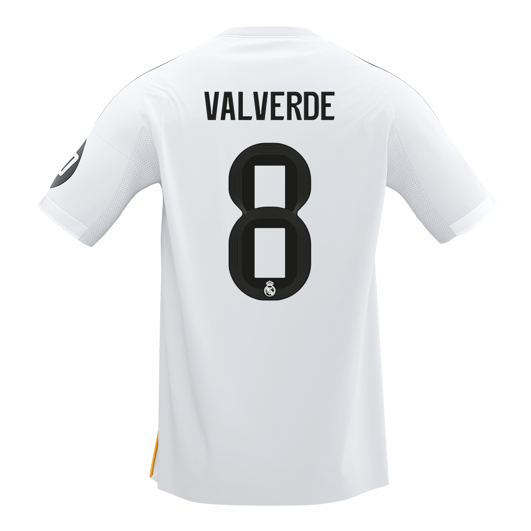 VALVERDE #8 Real Madrid Home Soccer Jersey 2025/26