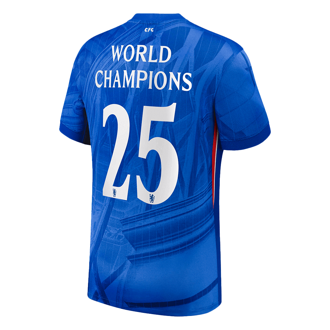 WORLD CHAMPIONS #25 Chelsea Home Soccer Jersey 2025/26