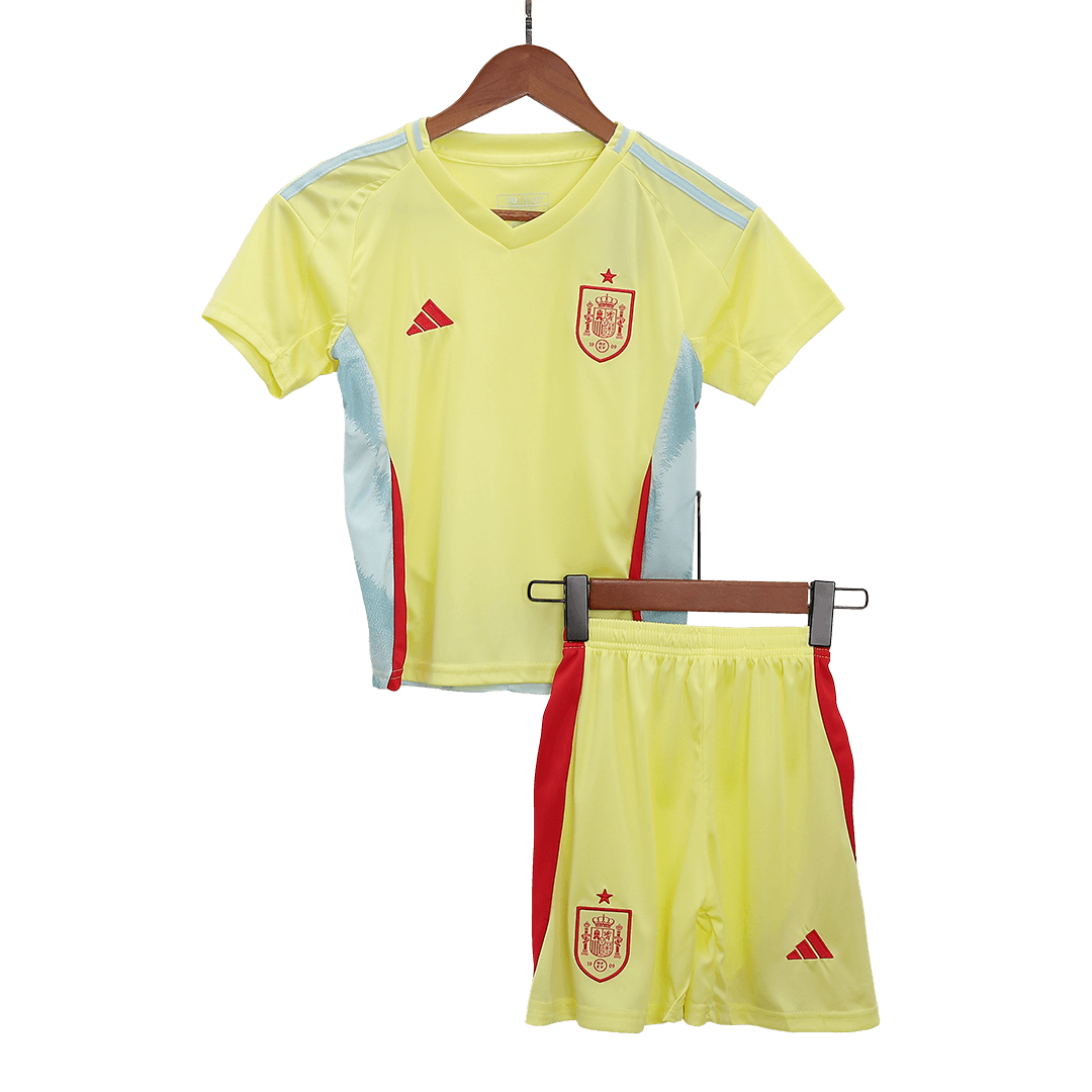 Spain Kid's Away Football Jersey Kit (Jersey+Shorts+Socks) Euro 2024