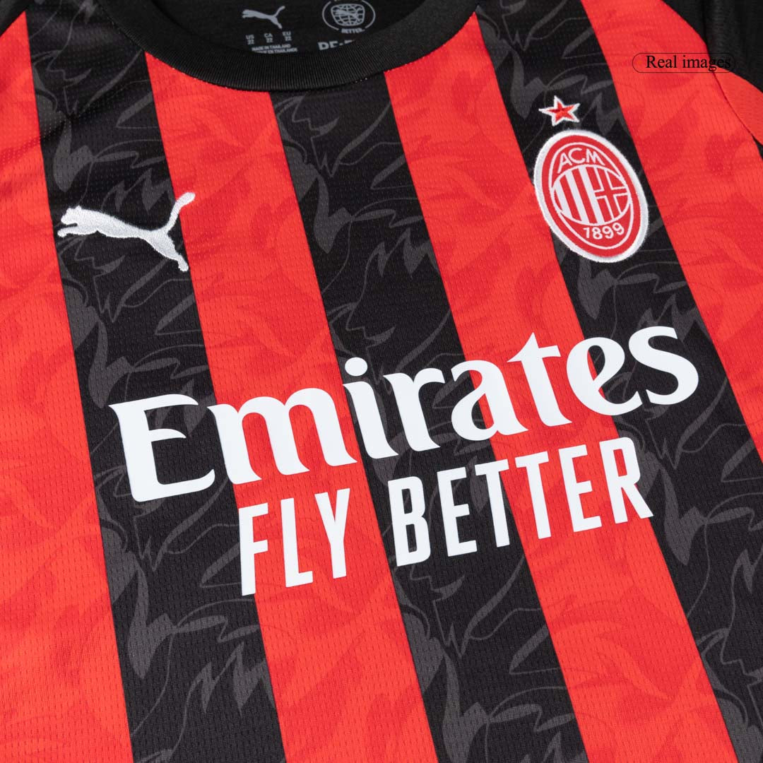Tenue domicile enfant AC Milan - Maillot + Short 2025/26
