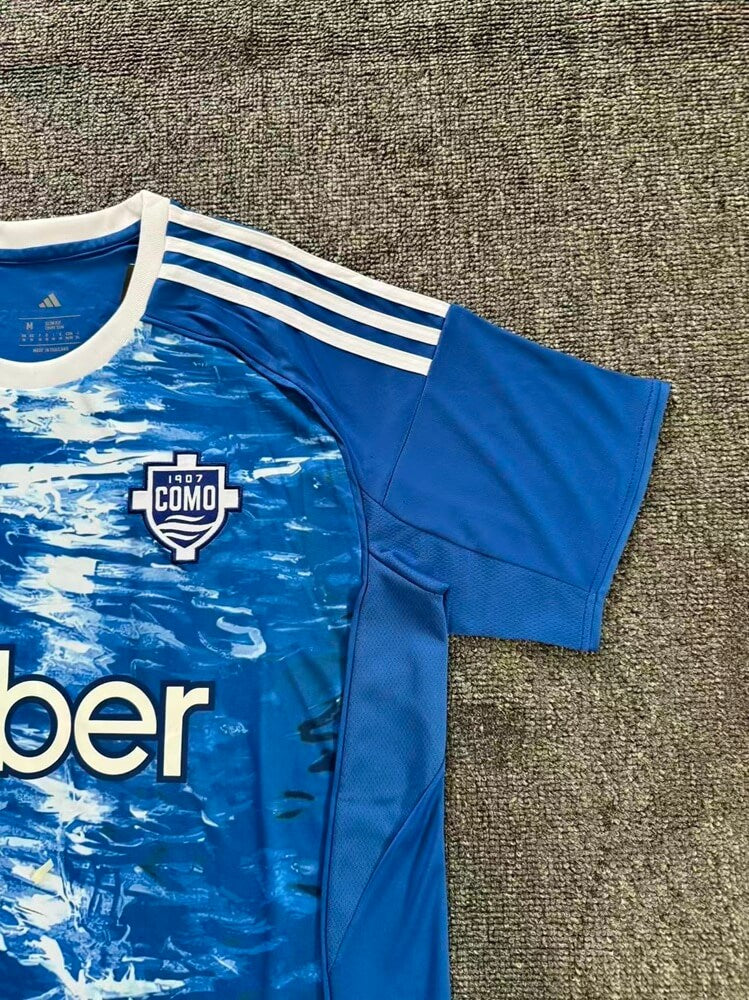 Nico Paz #10 Como 1907 Home Soccer Jersey 2025/26