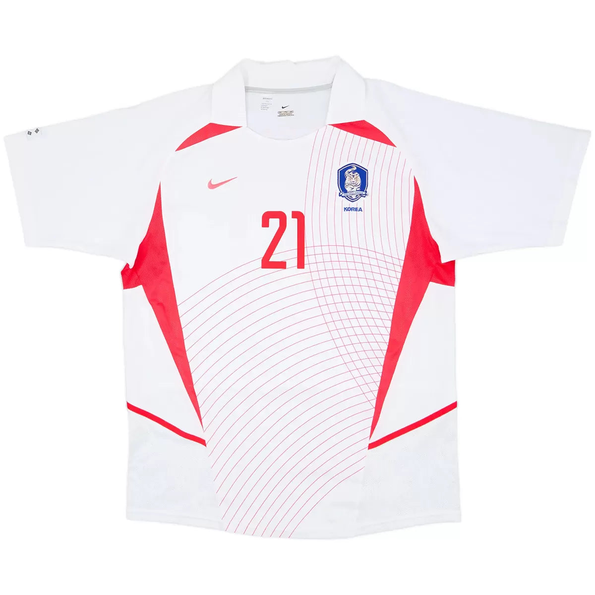 Maillot de football rétro J S Park #21 Corée du Sud extérieur Coupe du Monde 2002