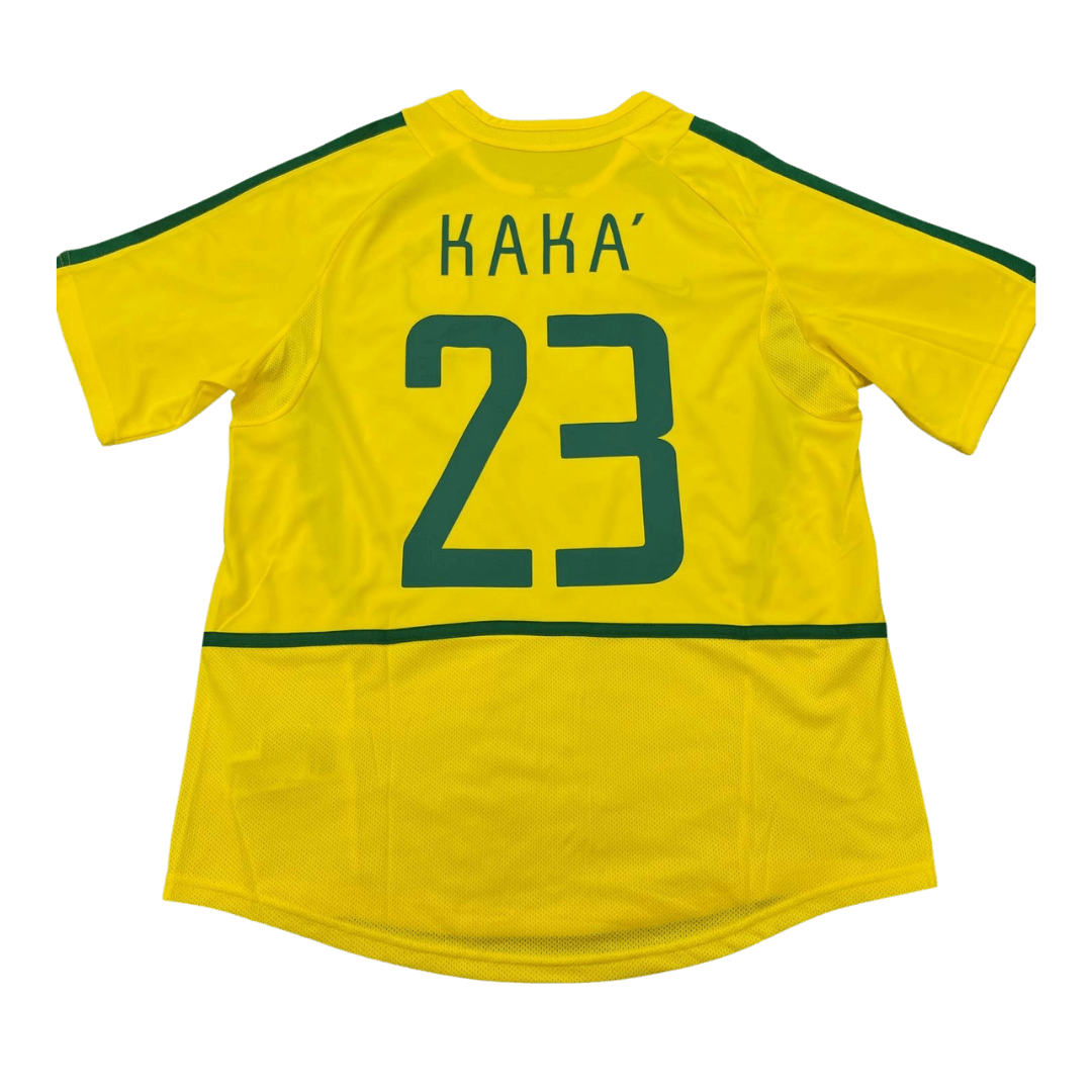 ブラジル代表 2002 #23 カカ ユニフォーム KAKA' #23 Brazil 2002/03 Home Retro Football Jersey | FansJerseyHub