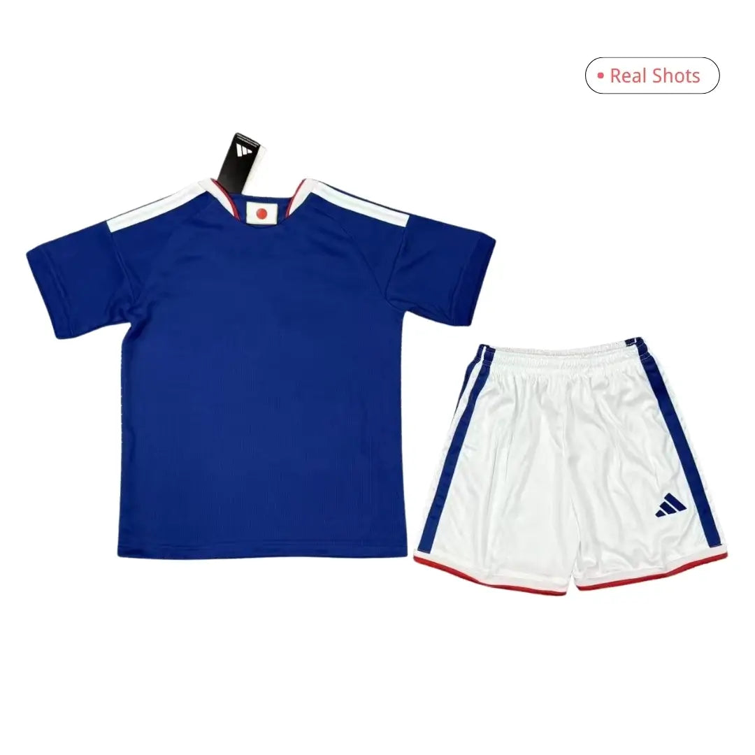 Kid's Japan Home Soccer Kit 2026 World Cup - Jersey+Shorts